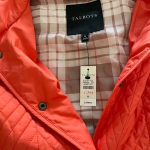 Talbots new quilted jacket. Original tags.
